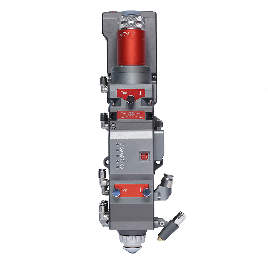 采用特殊水冷設計的激光切割頭 采用特殊水冷設計的激光切割頭